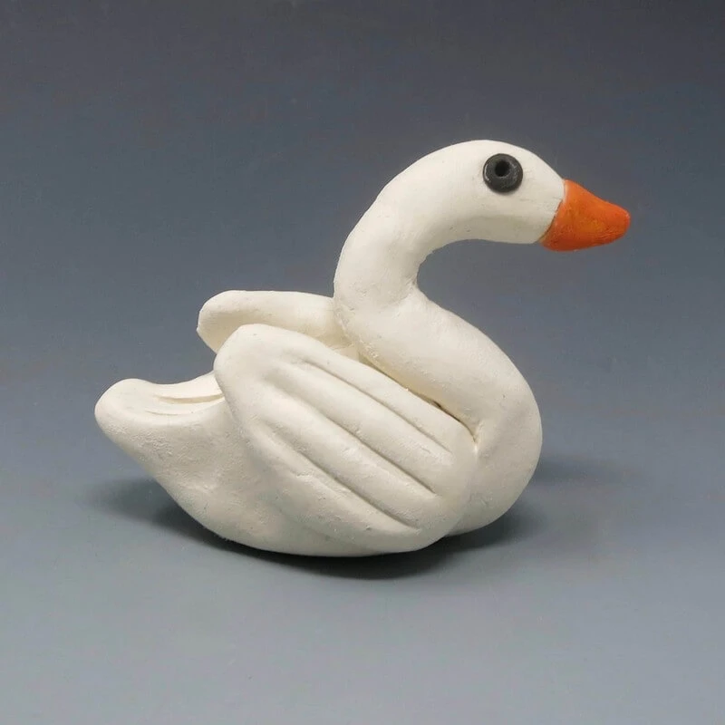 Serene Swan using Plus Clay
